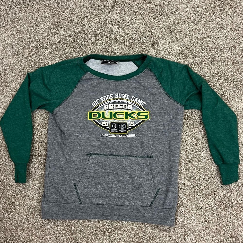 Oregon Ducks Rose Bowl Crew Sweatshirt Youth XL